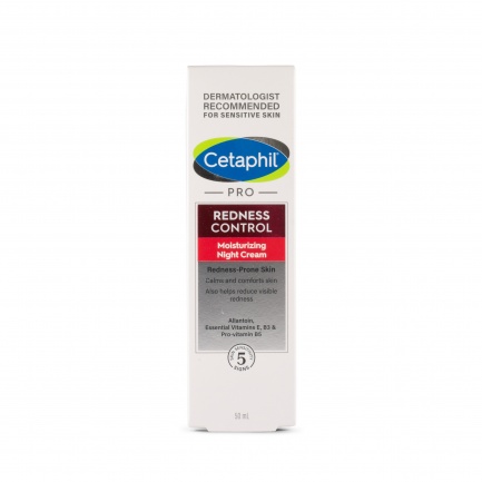 Cetaphil Pro Redness Control Хидратиращ нощен крем за лице за кожа, склонна към зачервявания 50 ml