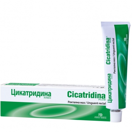 Цикатридина Плюс Ректална маз при хемороиди и фисури 30 g