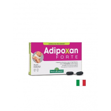 CLA 1000 mg + Уакаме 200 mg – Контрол на теглото и мастния метаболизъм, Adipoxan Forte, 30 софтгел капсули