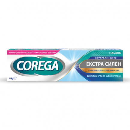 Corega Neutral Екстра силен фиксиращ крем за зъбни протези 40 g