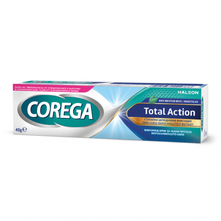 Corega Total Action Фиксиращ крем за зъбни протези 40 g