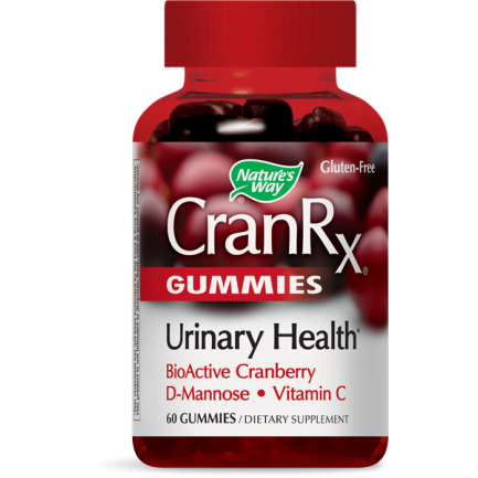 CranRx Грижа за уринарния тракт с Червена боровинка, Д-маноза и витамин С х 60 желирани таблетки