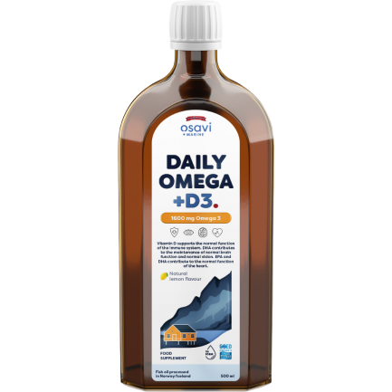 Daily Omega + D3 Liquid | Natural Lemon Flavored / 500 ml