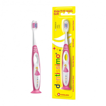 Dentissimo Четка за зъби Деца от 2 до 6 години Розова