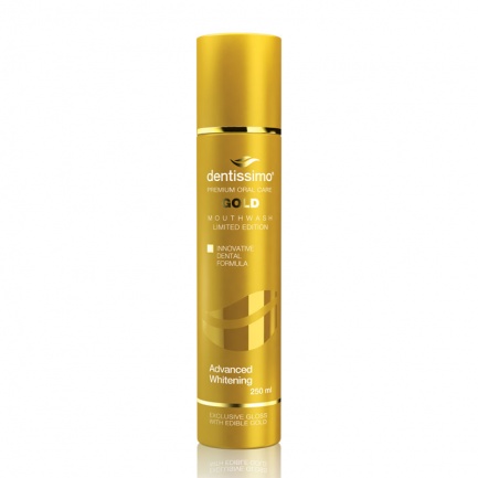 Dentissimo Вода за уста Gold Advance whitening 250 ml