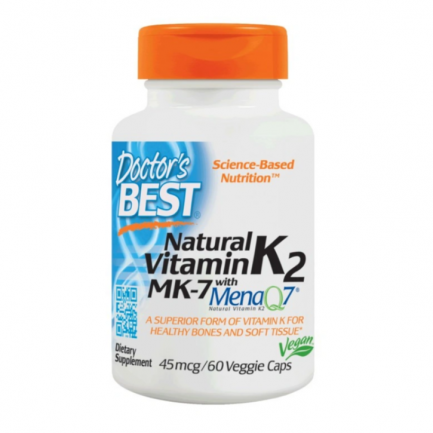 Doctor's BEST Натурален витамин К2 с МК7 45mcg х60 капсули
