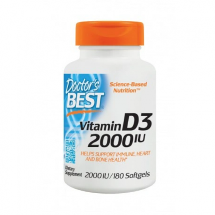 Doctor's BEST Витамин D3 2000IU х180 капсули