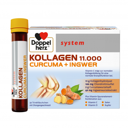 DoppelHerz System Колаген 11.000 Куркума + Джинджифил x30 флакона