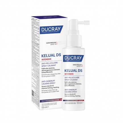 Ducray Kelual DS Intensive Успокояващ спрей против пърхот и сърбеж 100 ml