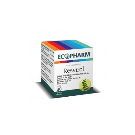 Ecopharm Ресвирол антиоксидантна защита 50мг х30 таблетки 