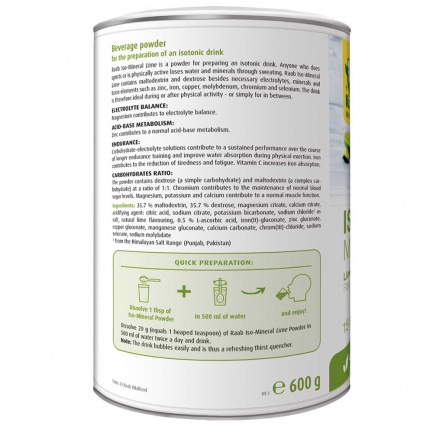 ЕЛЕКТРОЛИТИ – ISO MINERAL – Raab Vitalfood (600 гр)