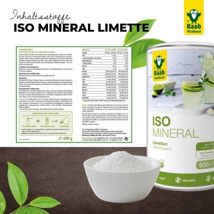 ЕЛЕКТРОЛИТИ – ISO MINERAL – Raab Vitalfood (600 гр)