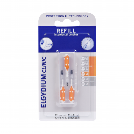 Elgydium Clinic Refills Trio Compact пълнител оранжев, размер 3.5-2.7 мм х3 броя 