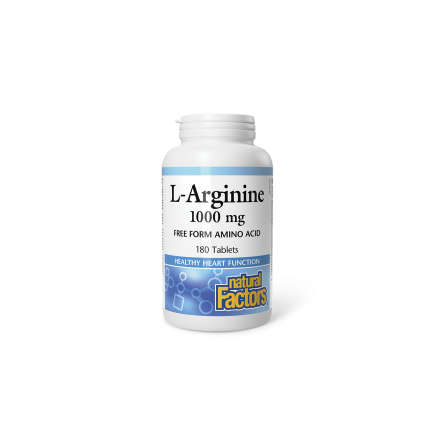 Енергия - Л-Аргинин (L-Arginine),1000 mg х 180 таблетки Natural Factors