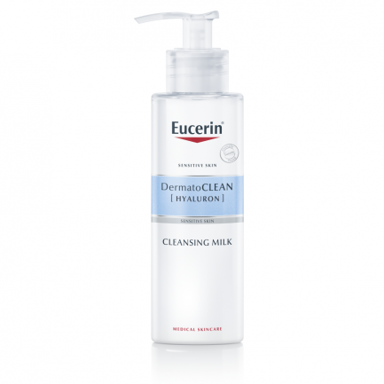 Eucerin DermatoClean Почистващо мляко с хиалурон 200 ml