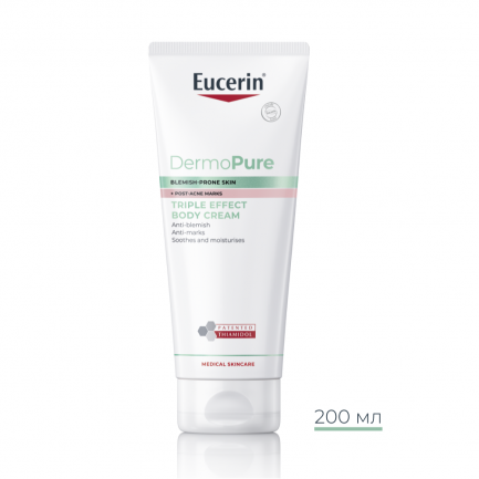 Eucerin DermoPure Крем за тяло с тройно действие 200 ml