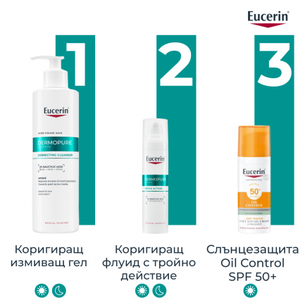 Eucerin® DERMOPURE CLINICAL Коригиращ измиващ гел 400 ml
