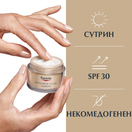 Eucerin Hyaluron-Filler + Elasticity SPF30 Дневен крем 50 ml
