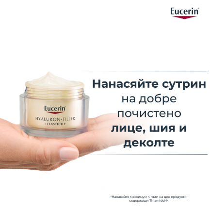 Eucerin Hyaluron-Filler + Elasticity SPF30 Дневен крем 50 ml