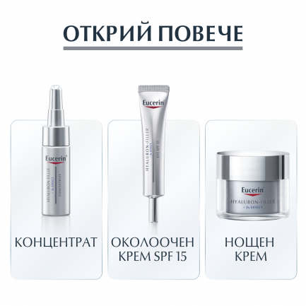Eucerin Hyaluron-Filler Дневен Крем за нормална до комбинирана кожа SPF15 50 ml