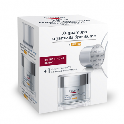 Eucerin Hyaluron-Filler Дневен крем SPF30 50 ml + Пълнител 50 ml