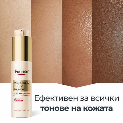 Eucerin® Hyaluron-Filler + Elasticity SPF50 Ултралека дневна грижа 50 ml