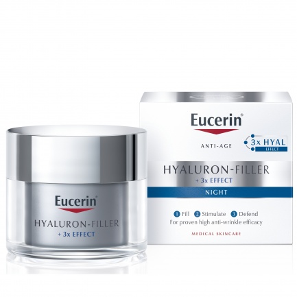 Eucerin Hyaluron-Filler Нощен крем против бръчки 50 ml