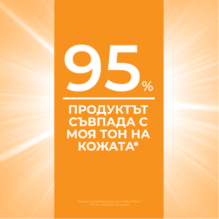 Eucerin Hydro Protect SPF50+ Слънцезащитен ултралек флуид за лице - Светъл 50 ml