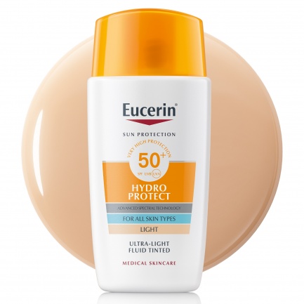 Eucerin Hydro Protect SPF50+ Слънцезащитен ултралек флуид за лице - Светъл 50 ml