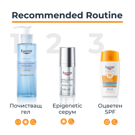Eucerin Hydro Protect SPF50+ Слънцезащитен ултралек флуид за лице - Тъмен 50 ml