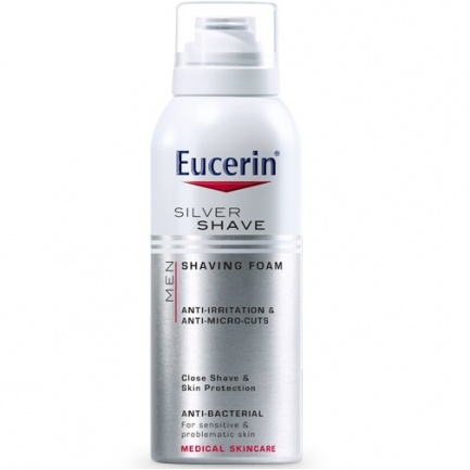 Eucerin Men Силвър Шейв Пяна за бръснене за чувствителна кожа 150 ml