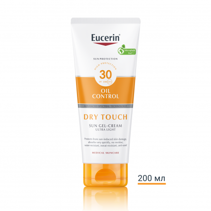 Eucerin Oil Control Dry Touch SPF50+ Гел-крем за тяло 200 ml