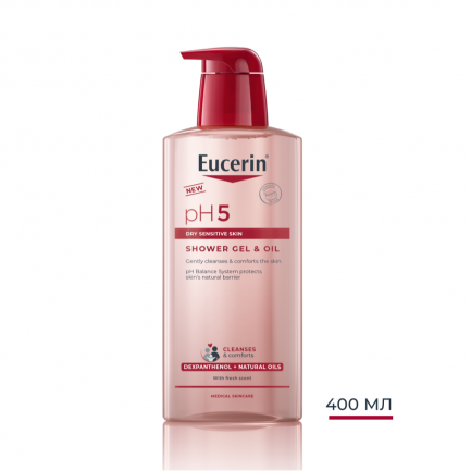 Eucerin pH5 Душ-гел с нарутални масла 400 ml