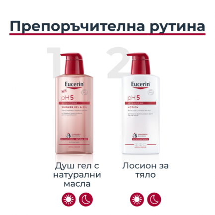 Eucerin pH5 Душ-гел с нарутални масла 400 ml
