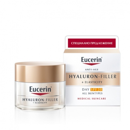Eucerin ПРОМО Hyaluron-Filler + Elasticity SPF30 Дневен крем 50 ml