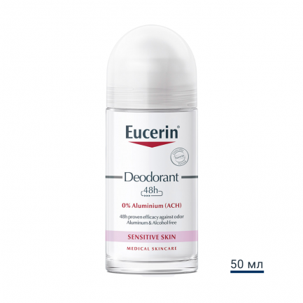 Eucerin 48h Рол-он без алуминиеви соли, за чувствителна кожа х50 ml