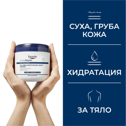 Eucerin UreaRepair PLUS Крем за тяло с 5% UREA 450 ml