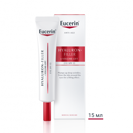Eucerin Hyaluron-Filler + Volume Lift Околоочен крем SPF15 15 ml