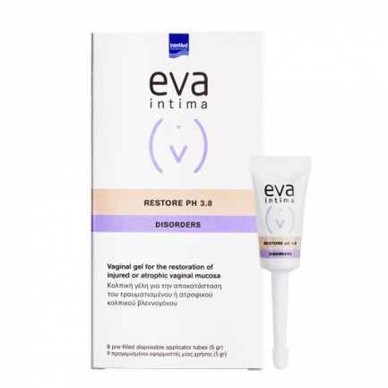 Eva Intima Restore pH 3.8 Вагинален гел за възстановяване на увредена или атрофична вагинална лигавица x9 туби