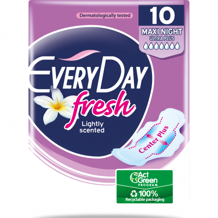 EveryDay Fresh Maxi Night Дамски превръзки x10 броя