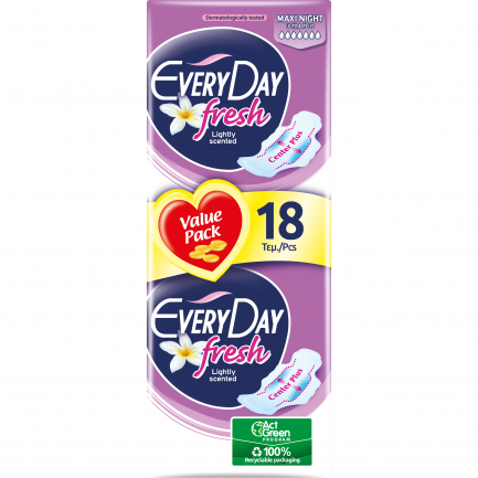 EveryDay Fresh Maxi Night Дамски превръзки x18 броя