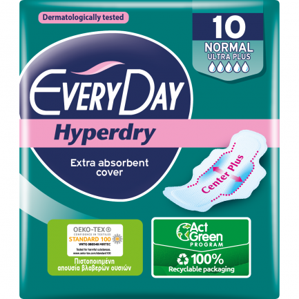 EveryDay Hyperdry Normal Дамски превръзки x10 броя