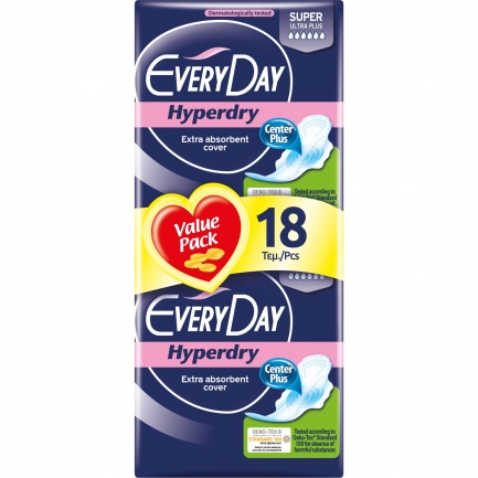 EveryDay Hyperdry Super Дамски превръзки x18 броя