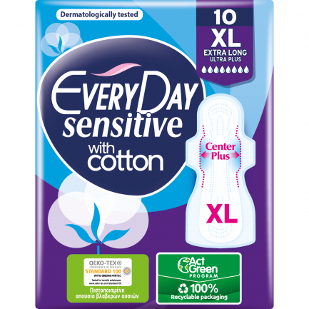 EveryDay Sensitive Extra Long Дамски превръзки x10 броя