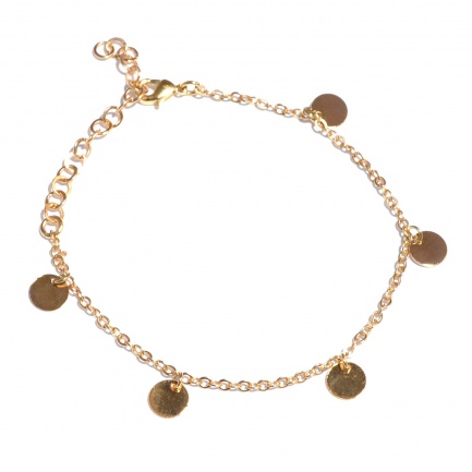 FARMA BIJOUX Гривна с 5 плочки 15/20 cm