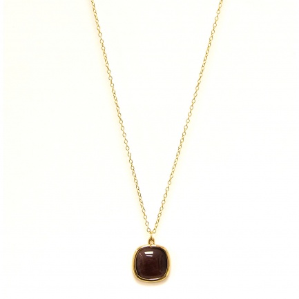 FARMA BIJOUX Колие с кафяв кварц 1GQ13