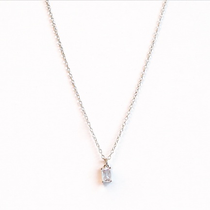 FARMA BIJOUX Колие с кристал от сребро 1SP01