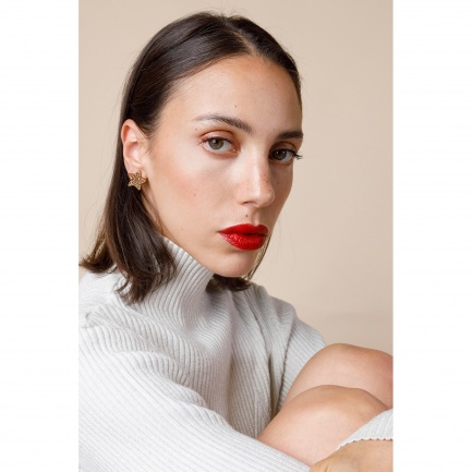 FARMA BIJOUX Обеци блестящи звезди 18 mm