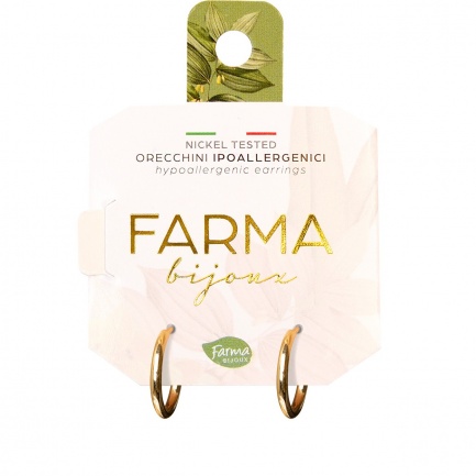 FARMA BIJOUX Обеци обръчи 8 mm