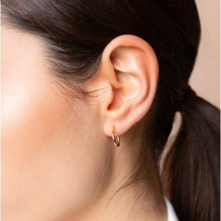 FARMA BIJOUX Обеци обръчи 8 mm